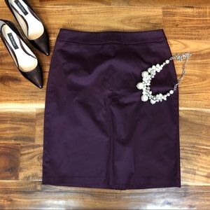 NWT NY&Co Plum Pencil Skirt Size 4